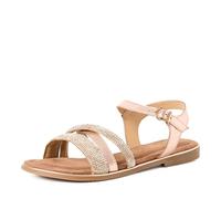 MARCO TOZZI Femme Sandale semelle intérieure Feel Me douce Cuir Slingback, rose (ROSE MET. COMB), 38 EU