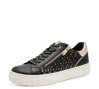 MARCO TOZZI Femme Sneaker 2-23701-42 Basket, Couleur : Noir et Or, 42 EU