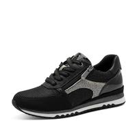 MARCO TOZZI Femme Sneaker 2-23710-45 Basket, Peigne Noir, 39 EU
