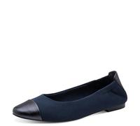 MARCO TOZZI Femmes Ballerines Semelle intérieure Feel Me Moelleuse Doublure intérieure Douce Bout Pointu, Bleu (Navy Comb), 39 EU