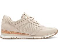 MARCO TOZZI Femmes Chaussures à lacets aspect liège Baskets fermeture éclair 2-23781-41, Taille:40 EU, Couleur:Beige