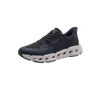 MARCO TOZZI Homme Baskets Semelle Amovible léger élastique Laçage Stylé, Bleu (Navy), 42 EU