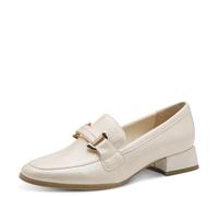 MARCO TOZZI Mocassin femme semelle Feel Me souple doublure douce Vegan talon amortissantVegan, beige (CREAM PATENT), 41 EU