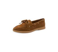 MARCO TOZZI Mocassins femme semelle Feel Me souple Cuir doublure douce Élégant, marron (COGNAC), 38 EU