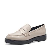 Marco Tozzi Mocassins pour Femme sans Talon en Cuir synthétique Classique, Taupe, 41 EU