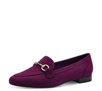 MARCO TOZZI Mocassins pour Femme sans Talon végétalien avec Boucle, Raisin, 40 EU