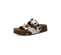 Marco Tozzi Mule Femme Textile Semelle intérieure Feel Me Souple Doublure Douce Tendance, Beige (Cow), 41 EU