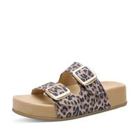 MARCO TOZZI Mule beige foncé / brocart / noir, Taille 41