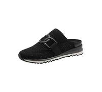 MARCO TOZZI Pantoufle Femme Semelle de Confort Feel Me Amovible Moelleuse Doublure Douce Confortable, Noir (Black Comb), 41 EU