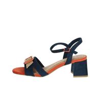 MARCO TOZZI Sandale Femme Semelle de Confort Feel Me Moelleuse Doublure Douce Été, Bleu (Navy Comb), 38 EU