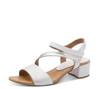 MARCO TOZZI Sandale femme semelle de confort Feel Me moelleuse Vegan doublure douce Élégant, blanc (WHITE COMB), 39 EU