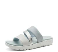 Marco Tozzi Sandale Femme Semelle de Confort Feel Me Moelleuse Vegan Doublure Douce Stylé, Bleu (Sky Comb), 42 EU