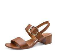 MARCO TOZZI Sandale femme semelle de confort Feel Me moelleuse Vegan doublure douce Stylé, marron (COGNAC), 42 EU