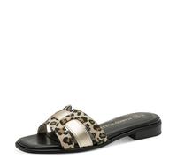 MARCO TOZZI Sandale femme semelle intérieure Feel Me douce doublure douce Végane Moderne, beige (LEO DUNE COMB), 37 EU