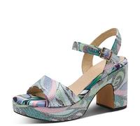 MARCO TOZZI Sandale Femme Synthétique doux Feel Me semelle intérieure doux doublure intérieure Élégant, vert (GREEN MULTI), 36 EU
