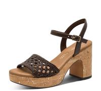 MARCO TOZZI Sandale Femme Synthétique doux Feel Me semelle intérieure doux doublure intérieure Élégant, marron (CHOCO), 36 EU