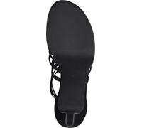 MARCO TOZZI Sandale femme talon fermé paillettes fermeture éclair 2-28373-42, Taille:38 EU, Couleur:Noir