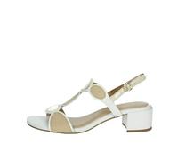 MARCO TOZZI Sandales à Talons élégantes pour Femme, White Comb, 37 EU