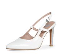 Marco Tozzi Sling Sandales Sandalettes Escarpins Cuir Blanc 89601 Neuf