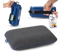 Marcolumb Oreiller en Mousse à mémoire de Forme Confortable pour Voyage et Camping - Sac Portable Facile à Transporter - Régulation de la température - Parfait pour Les Voyages