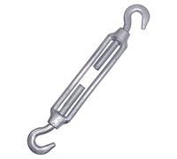 Marcopol Lot de 1 tendeur de câble M10 réglable avec crochet et crochet - Tension de câble (1 pièce, M10)