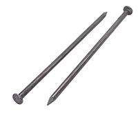 Marcopol Lot de 100 clous de construction en acier au carbone 4,0 x 120 mm, tête ronde plate, clous en fil commun, travail du bois (100, 4,0 x 120 mm)