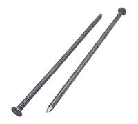 Marcopol Lot de 8 clous de construction en acier au carbone 6,0 x 200 mm Tête ronde plate multi-usages clous en fil commun (8, 6,0 x 200 mm)