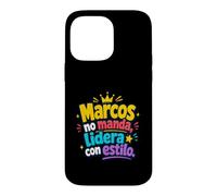 Marcos no Manda, lidera Con Estilo Coque pour iPhone 14 Pro Max
