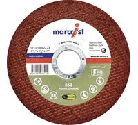 Marcrist Disques à tronçonner 125x1mm Set Inox Spécial Ultra-mince, Disques à tronçonner à main forme droite - 25 pièces