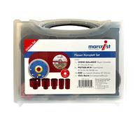 Marcrist Kit complet carrelage 125 mm + 1x coupe-carreau + 5x forets à carrelage + 10x disque à tronçonner inox + 1x bride de changement rapide ( 3999.101.354 ) + Coffret