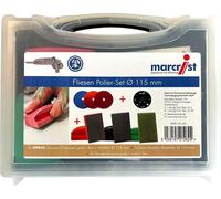Marcrist Set de polissage de carrelage 115mm + 1x plateau de polissage velcro + 3x disque diamant velcro + 3x pad de polissage manuel ( 3999.101.341 ) + mallette