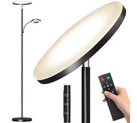 marctronic Lampadaire, 42 W 4000 lm super lumineux LED pour salon, chambre à coucher, lampe de lecture à intensité variable avec télécommande et commande tactile