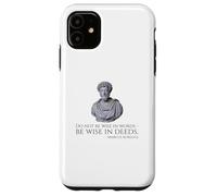 Marcus Aurelius - Citation de philosophie stoïque sur la Sagesse Coque pour iPhone 11