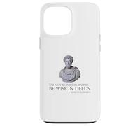 Marcus Aurelius - Citation de philosophie stoïque sur la Sagesse Coque pour iPhone 13 Pro Max