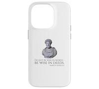 Marcus Aurelius - Citation de philosophie stoïque sur la Sagesse Coque pour iPhone 14 Pro
