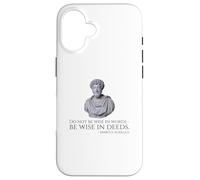 Marcus Aurelius - Citation de philosophie stoïque sur la Sagesse Coque pour iPhone 16
