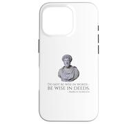 Marcus Aurelius - Citation de philosophie stoïque sur la Sagesse Coque pour iPhone 16 Pro