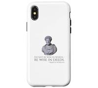 Marcus Aurelius - Citation de philosophie stoïque sur la Sagesse Coque pour iPhone X/XS