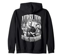 Marcus Aurelius Stoic Philosophy Empereur Vintage Bootleg Sweat à Capuche