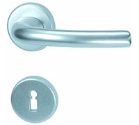 Marcy alpertec aluminium-r garniture à rosette-alberts bloque-porte pour chambre en aluminium anodisé, poignée de porte bB poignée de porte en acier inoxydable, 72 mm, argent, 40070600K1
