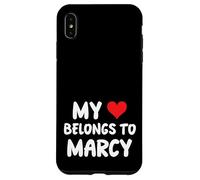 Marcy - Mon cœur appartient à Marcy - L'amour Coque pour iPhone XS Max