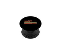 Marcy Rétro Prénom Personnalisé Vintage Rayures PopSockets PopGrip Adhésif