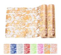 Mardatt 2 pièces Chemins de Table Glitter Métalliques, 28 cm x 274 cm Chemins de Table en Maille Fine Scintillants Rectangulaires pour Mariage, Douche de Mariée, Noël, Fête de Naissance, Anniversaire