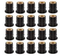 Mardatt Kit d'écrous convexes en caoutchouc - Écrous d'arbre en laiton - Fixations universelles de moto pour Canoe, bateau, kayak (M6)