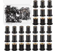 Mardatt Kit d'écrous convexes en caoutchouc - Écrous d'arbre en laiton - Fixations universelles de moto pour Canoe, bateau, kayak (M4/M5/M6)