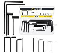 Mardatt Lot de 13 clés Allen pour guitare comprenant 4 mm et 5 mm, clés hexagonales de 7 mm et 8 mm et 9 tailles de llen pour la plupart des chevilles de guitare