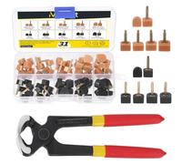 Mardatt Lot de 30 paires d'embouts de rechange pour talons hauts avec pince de retrait de talon haut de 15,2 cm pour réparation de chaussures