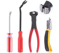 Mardatt Lot de 4 extracteurs de clous et agrafes - Pince coupante de 17,8 cm - Extracteur d'agrafes - Outil de retrait de fixation pour meubles, sol, mur, cadre photo