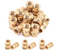 Mardatt Lot de 60 inserts filetés en laiton M6 x 12 x 7 pour inserts en plastique en laiton pour impression 3D