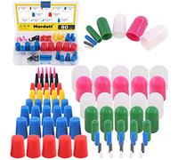 Mardatt Lot de 80 Bouchons Coniques en Caoutchouc de Silicone et Embouts de Protection résistants aux Hautes températures pour revêtement en Poudre, Peinture, anodisation, réparation, masquage et
